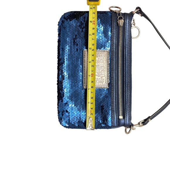 Coach vintage y2k poppy bleh metric sequined mini evening - Picture 2 of 6